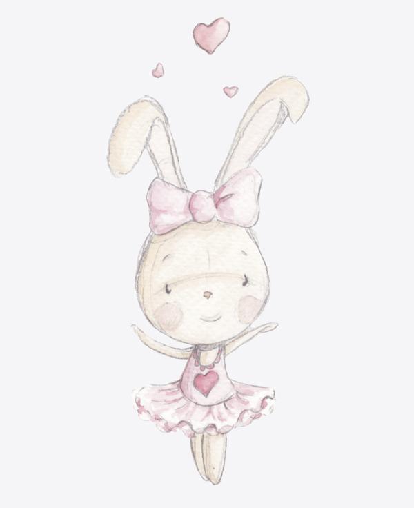 conejita infantil bailarina rosa Dance Rabbit