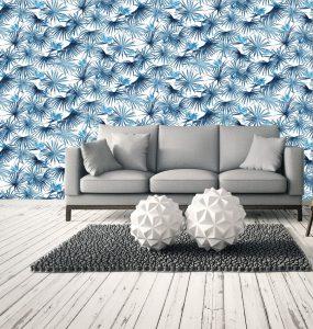 Ambiente 1746 Azul Papel Pintado Amazonia II 2026 Moderno Clasico