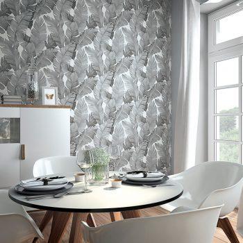 Ambiente Papel Pintado Hojaraska Moderno Clasico 31624 001