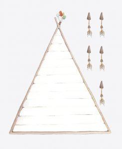 Cabecero Indio Indian Tippi