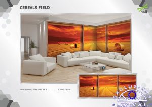 Fotomurales decorativos Campo Cereales dividido
