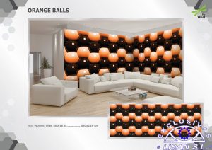 Fotomurales decorativos Pelota Naranja