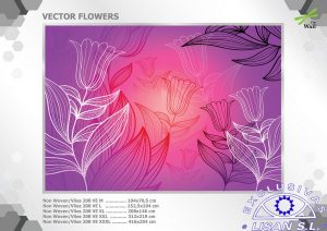 Fotomurales decorativos Flores Color