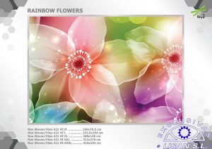 Fotomurales decorativos Arcoiris de Flores
