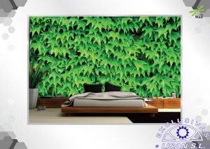 Fotomurales decorativos Pared de Hojas