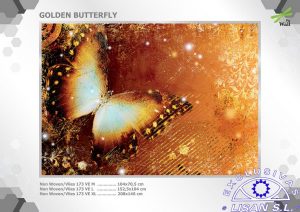 Fotomurales decorativos Mariposa Dorada