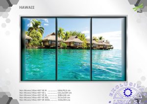 Fotomurales decorativos Hawaii 2 dividido