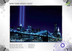 Fotomurales decorativos Nueva York luces noche