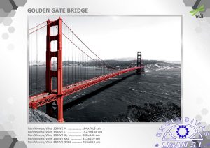 Fotomurales decorativos Golden Gate 3