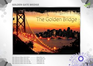 Fotomurales decorativos Golden Gate 1