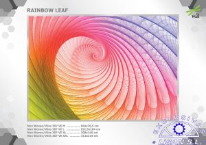 Fotomurales decorativos Hoja Arcoiris 1