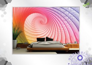 Fotomurales decorativos Hoja Arcoiris