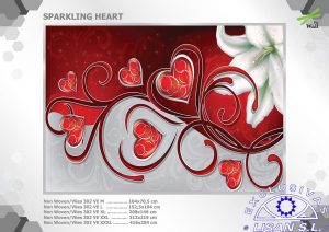 Fotomurales decorativos Corazon Espumoso Lirio