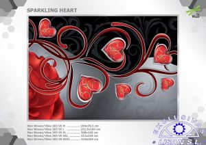 Fotomurales decorativos Corazon Espumoso