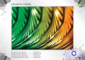Fotomurales decorativos Formas Colores