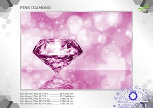 Fotomurales decorativos Diamante Rosa