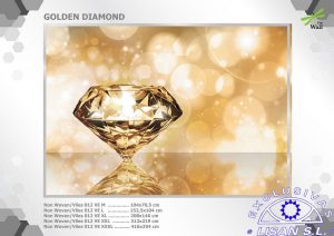 Fotomurales decorativos Diamante Dorado