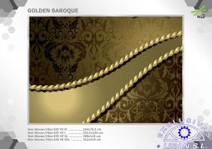 Fotomurales decorativos Barocco dorado