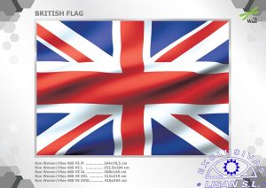 Fotomurales decorativos Bandera Britanica Ondulante