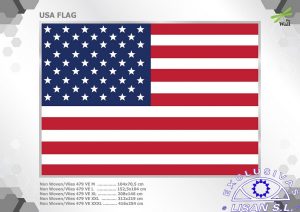 Fotomurales decorativos Bandera Usa