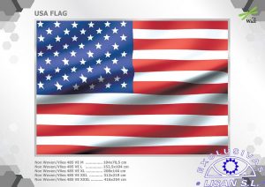 Fotomurales decorativos Bandera Usa Ondulante