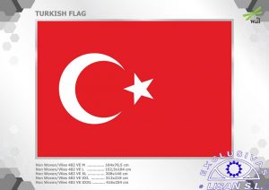 Fotomurales decorativos Bandera Turquia