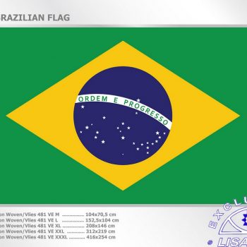 Fotomurales decorativos Bandera Brasil