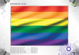 Fotomurales decorativos Bandera Orgullo Ondulante