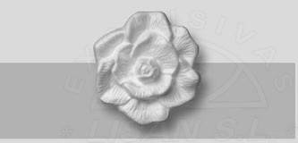 moldura 3D flor en poliespan