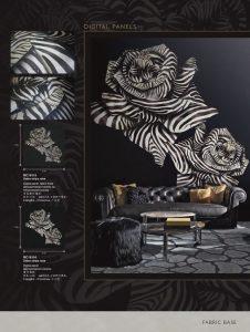 Papel Pintado Exclusivo Roberto Cavalli8 Fabric Zebra Rose