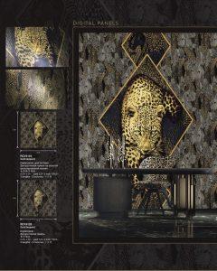 Papel Pintado Exclusivo Roberto Cavalli8 Golden Leopard