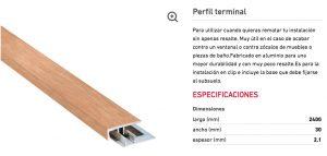 Perfil Terminal Finfloor