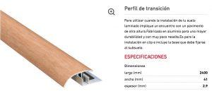 Perfil Transicion Finfloor