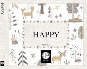 Portada Papel Pintado Happy 2026 Infantil